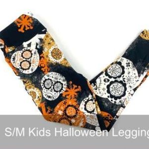Lularoe s/m 2-8 Unisex leggings skulls Halloween UNISEX NEW